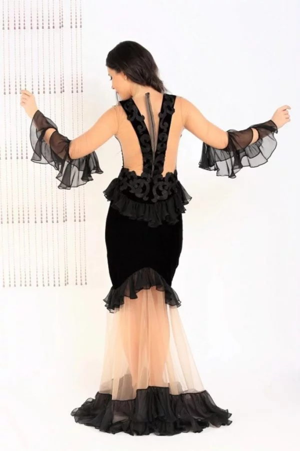 Rochie de seara lunga Flounces Lio