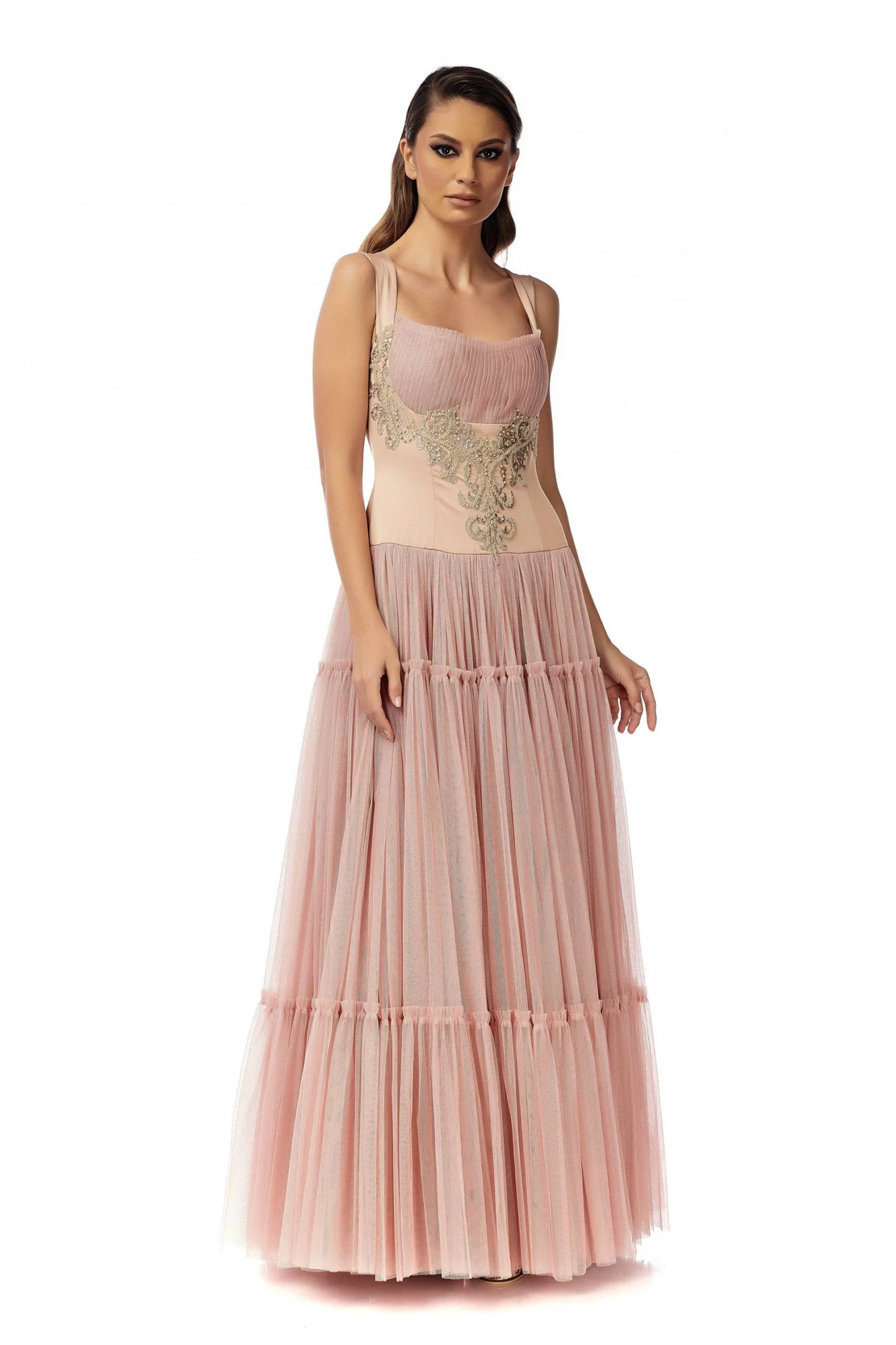 Rochie de seara cu broderie