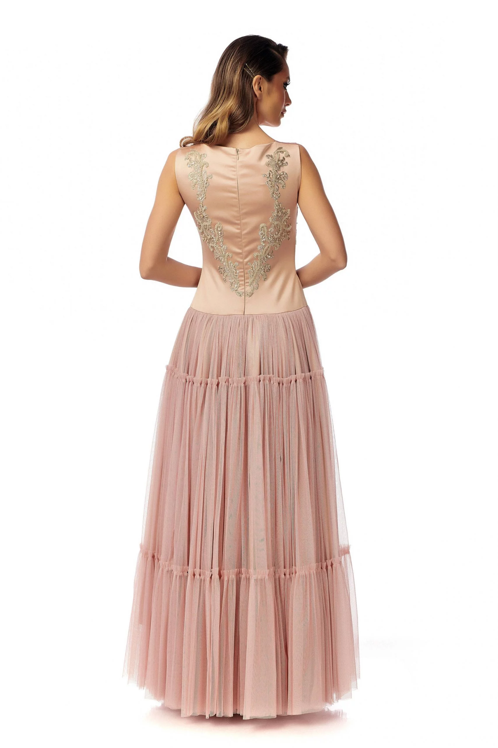 Rochie de seara cu broderie